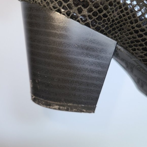 Vionic Suede and Leather Ankle Boots with Side Zipper in Black - Picture 6 of 6